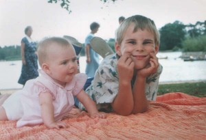 Emma and Andrew aged 7